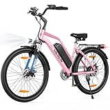 VARUN E Bike, 26 Zoll EBike Damen mit Austauschbarem 48V 374.4Wh Lithium Akku,...