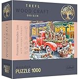 Trefl - Holzpuzzle: Die Helfer des Weihnachtsmanns - 1000 Elemente, Wood Craft,...