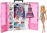 Barbie GBK12 - Traum Kleiderschrank mit Puppe und Puppenzubehör, Spielzeug ab 3...