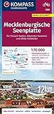 KOMPASS Fahrradkarte 3320 Mecklenburgische Seenplatte 1:70.000: reiß- und...