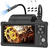 ENNOVOR Endoskopkamera mit Licht, 1920P HD Dual Lens, 5-Zoll IPS, IP67...