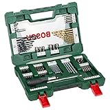 Bosch 91tlg. Titanium-Bohrer- und Bit Set V-Line (für Holz, Stein und Metall,...