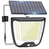 CZHHMART Solarlampen Strahler Außen LED mit Bewegungsmelder - 288 LED Solar...