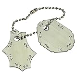 RIVERWELD Schweißlehre Zweiteilige Lehre zur Messung von Kehlnahtdicke und...