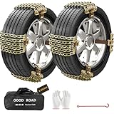 TOFFCAEA 8 Stück Universal Schneeketten, Metall Auto Schneeketten Winter Auto...