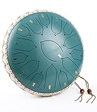 NEFLSI Zungentrommel 15 Tone 13 Zoll Schlagzeug Instrument Steel Tongue Drum...