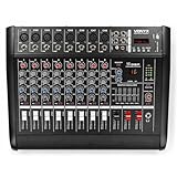 VONYX AM8A 8-Kanal Mischpult mit integriertem 1000 Watt Verstärker, Bluetooth,...