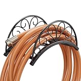 Josmimic Schlauchhalter Gartenschlauch Halterung: Schlauchhalter Metall –...