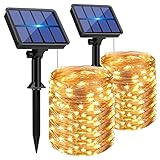 btfarm Solar Lichterkette Aussen, 2x15M 150 LED Solarlichterkette Außen...