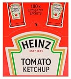 Heinz Tomato Ketchup Classic – Tomatenketchup in Portionsbeutel – 100 x 17...