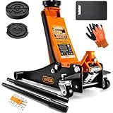 Verda Wagenheber hydraulisch 3T Hubhöhe 75-515 mm, 2X Gummi, mit Schmiernippel,...