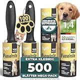 Tydi Fusselrolle Tierhaare – Extra Stark Klebende Fusselrolle Kleidung mit 2...