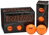 Nitro NMD12OBXC Maximum Distance Golfball, Orange, 12 Stück