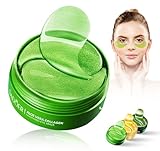 60 Stück Aloe Vera Augenpads gegen Augenringe, Hyaluronsäure-Augenpflaster...