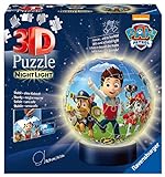 Ravensburger 3D Puzzle 11842 - Nachtlicht Puzzle-Ball Paw Patrol - 72 Teile - ab...