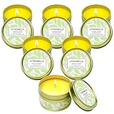 LA BELLEFÉE Citronella Kerzen, Zitronengras Duftkerzen im Dose, Aromatherapie...