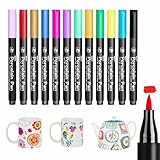 Altaroo 12 Farben Porzellanstifte Spülmaschinenfest, Porzellanstifte,...