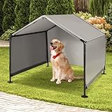 A.FATI Hundehütte Outdoor für Kleine bis Große Hunde, 125x125x110 cm,...