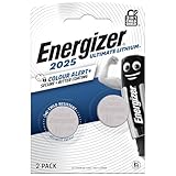 Energizer Ultimate Lithium - CR 2025 Knopfzelle 3V Batterien (2 Stück) -...