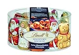 Lindt Schokolade Mini-Figuren Mischung Weihnachten | 200 g Vollmilchschokolade |...