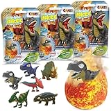 INKEE Surprise DINO | 3er Pack Badebomben Kinder mit Überraschung, 3x Ei-Form...