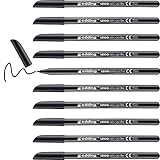 edding 1200 Fasermaler fein - schwarz - 10 Stifte - Rundspitze 1 mm - Filzstift...