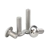 ORANXIN M2.5 x 4mm 50 Pcs Kreuz Champignon Runder Kopf Bolzen Edelstahl 304...