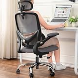 TONFARY Ergonomischer Bürostuhl für Zuhause, hoher Netzrücken, mit...