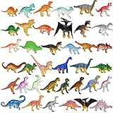 FANTESI 39 Stück Dinosaurier Figuren Spielzeug, Klein Dino Figuren Dinosaurier...
