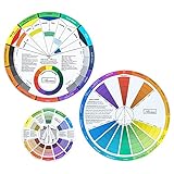 Mcbazel 3 Stück Color Wheel,Maler Zubehör Farbrad Set, Farbmischrad Farbkreis...