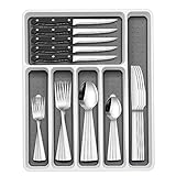 Terlulu Besteck Set 6 Personen, 36 teilig Edelstahl Besteckset mit Steakmesser...