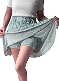 Cobciecs Rock mit Hose Hosenrock Damen Sommer Kurz Minirock Damen Sommerrock...