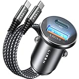 LISEN 54W Zigarettenanzünder USB C PD&QC3.0 12V USB Adapter Auto Ladegerät mit...