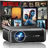 Smart Beamer mit Netflix, Dolby Audio, WiMiUS 1000 ANSI Autofokus/6D...