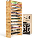 NutriChef Flaschenregal Holz, Weinregal Holz – Wine Rack – Flaschenregal...
