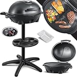 KESSER® elektrischer Elektrogrill 2in1 Tischgrill - Standgrill mit Deckel...