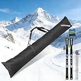 Zedelmaier Skitasche 179 cm für 1 Paar Ski Boardtasche für Skifahren...