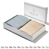 MEVLYS Saunahandtuch Hamamtuch [2er Set] Strandtuch Saunatuch groß 100x180...