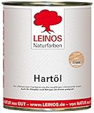 LEINOS Holzöl 750 ml | Hartöl Farblos für Tische Möbel Arbeitsplatten | Teak...
