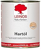 LEINOS Holzöl 750 ml | Hartöl Farblos für Tische Möbel Arbeitsplatten | Teak...