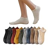 10 Paar Damen Sneaker Socken Baumwolle Knöchel Socken Damen Low Cut Socken No...