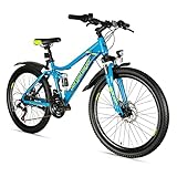 Bergsteiger Broome 24, 26 Zoll Kinderfahrrad, 21 Gang-Schaltung, StVZO,...