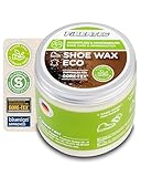 FIBERTEC Shoe Wax Eco Schuhwachs für Leder farblos - Hochwirksame Lederpflege...