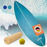 DH FitLife Surfin Balance Board aus Echtholz | Indoor Surfboard mit Rocker Shape...
