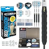 RED DRAGON Gerwyn Price Iceman Ultimate 50 Piece Darts and Accessory Set - 22...