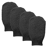 Wanmu 4 Stück Peeling Handschuhe, Exfoliating Gloves für Frauen, Scrub Wash...