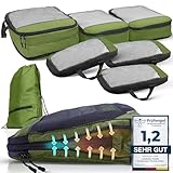 Packwürfel Kompression für Koffer und Rucksack [7-teilig] mit Packbeutel -...