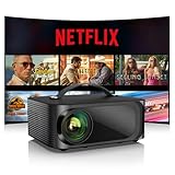 Beamer 4K Passend für Netflix Dolby Audio 30000L Smart Mini Beamer Heimkino...