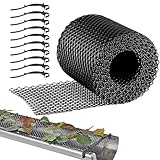 Tulov Dachrinnenschutz 8m x 18cm – Laubschutzgitter für Regenrinne,...