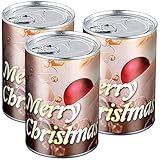infactory Geschenkboxen: 3er-Set Geschenkdosen Merry Christmas- originelle...